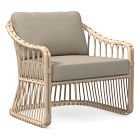 Tulum Collection, Lounge Chair Cushion Cover, Sunbrella Cast, Ash