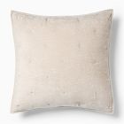 Open Box: Chenille Tack Stitch Euro Sham - Taupe