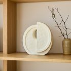 Open Box: Shape Studies Ceramic Round Object, 10”H, Cream