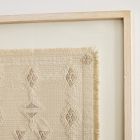 Framed Neutral Textile Wall Art