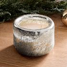 Silver Shimmer Metallic Candles - Balsam Cedar
