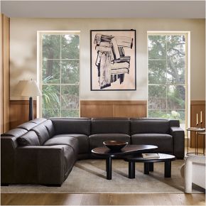 Dalton Motion Reclining Leather Sectional 127