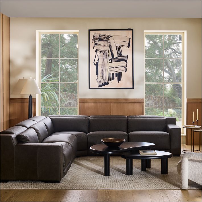Hoodlum × LEFTY ART WORKS フッドラム Dalton Leather Sectional - Customizable Comfort | West Elm