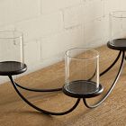 Curved Metal Votive Centrepiece