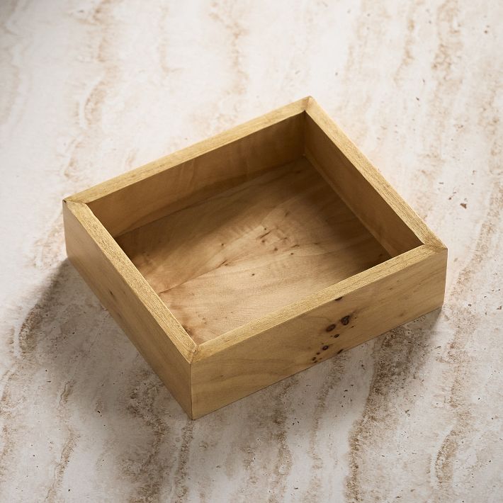 Eden Burled Wood Trays - Modern Decorative Accent | West Elm