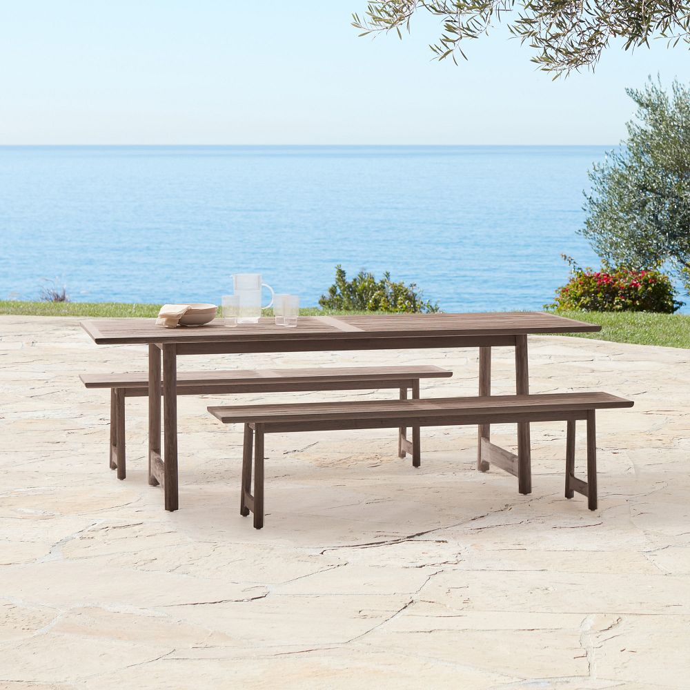 Nailah Outdoor Rectangle Dining Table (86.8") by West Elm
