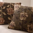 Stamped Folk Floral Pillow Cover