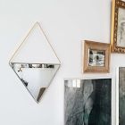 SZKLO Glass Triangle Wall Mirror