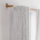Cotton Canvas Bomu Curtains (Set of 2) - Black