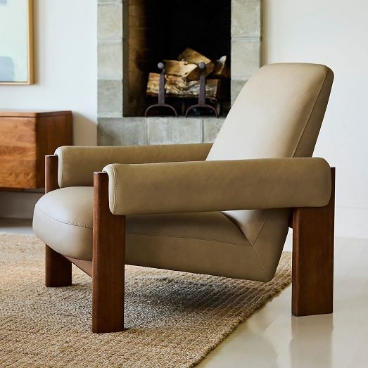 Kaufman Leather Sofa (76