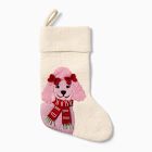 Poodle Felt Stocking