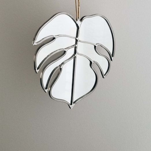 SZKLO Glass Monstera Wall Mirror by West Elm