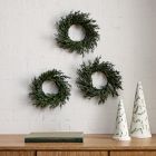 Faux Mini Pine Wreaths (Set of 3)