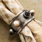 Harta Multi-Stone Napkin Ring Sets