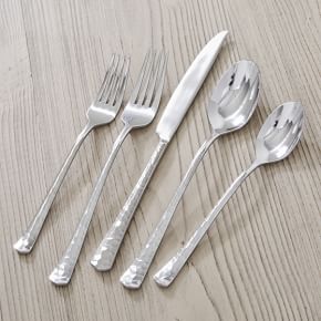 Reagan Hammered Mirror Flatware (Set of 20)