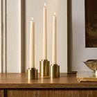 Textured Metal Taper Holders (Set of 3)