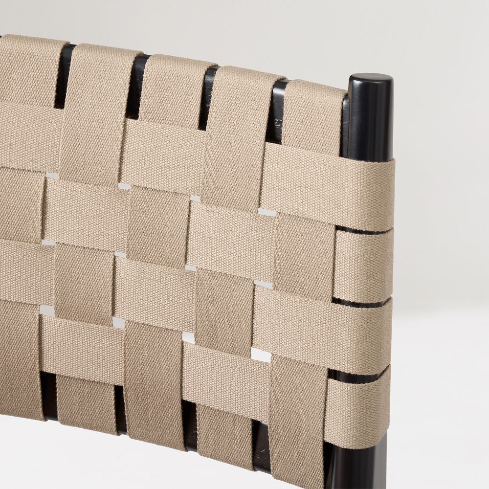 Close-up of weave on back of Dunham chair
