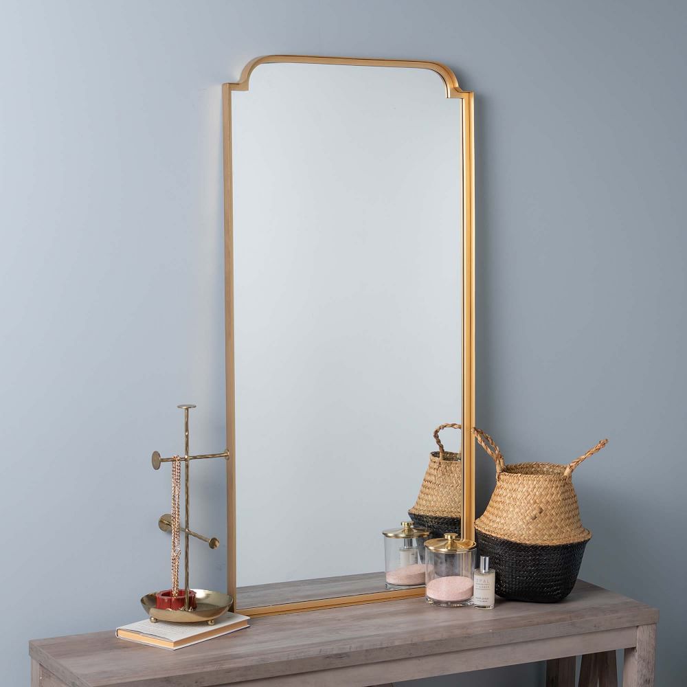 Regal Metal Floor Mirror by West Elm