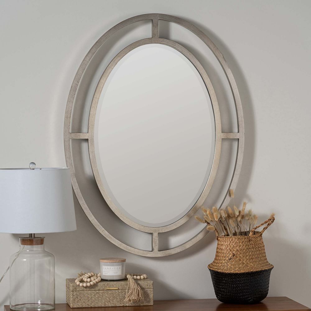 Gallant Wood Oval Wall Mirror by West Elm