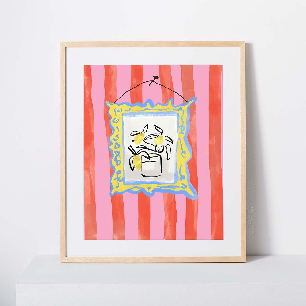Kate Arends Framed Print - Citrus Bouquet by West Elm