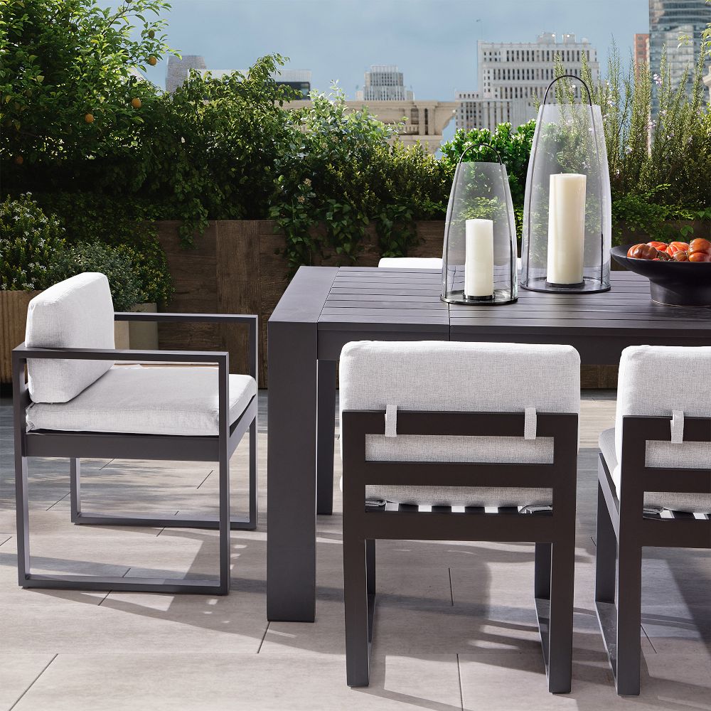 Telluride Aluminum Outdoor Arm Dining Chair (Set of 2) by West Elm