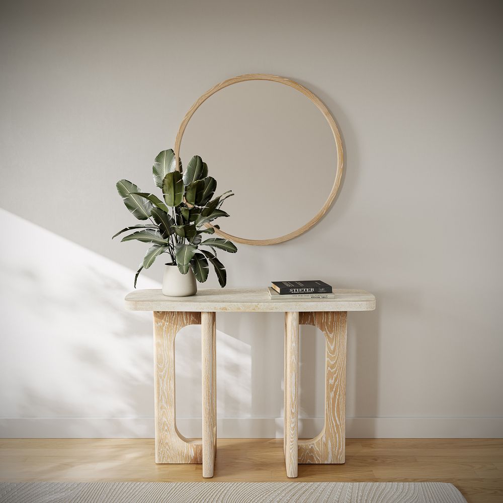 Taliferro Travertine Console Table (48") by West Elm