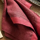 Contrast Border Napkin Sets - Red