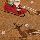 Light-Up Santa's Sleigh Doormat