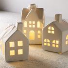 White Ceramic House Ornaments