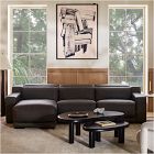 Dalton Motion Reclining Leather 3-Piece Chaise Sectional (119.5")