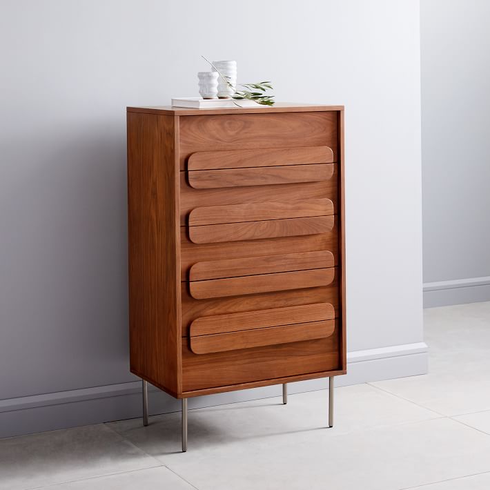 Gemini 5-Drawer Dresser - Modern Walnut Storage Solution | West Elm