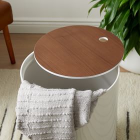 Jasper Wood Lidded Baskets - Stylish Storage Solutions | West Elm