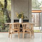 Solid Oak Oval Dining Table