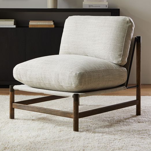 Wood & Metal Framed Chair by West Elm