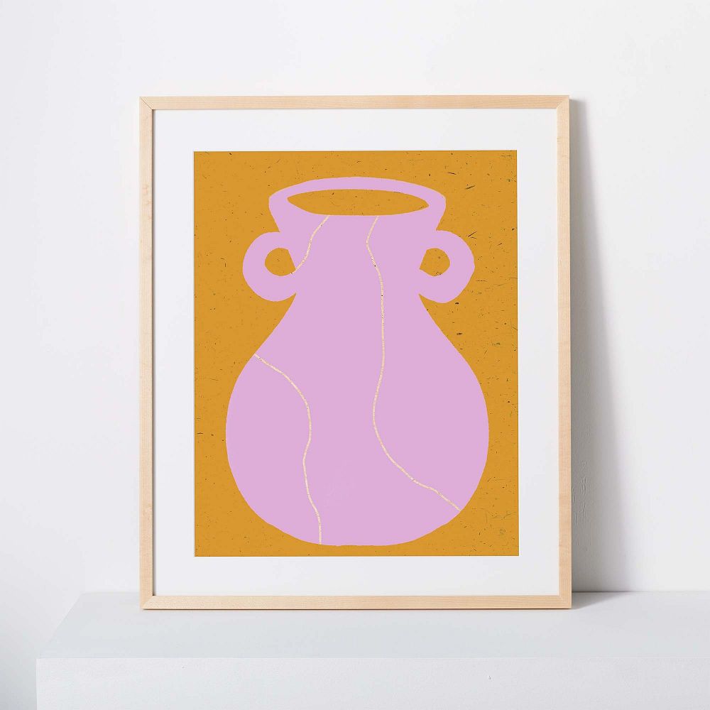 Kate Arends Framed Print - Lilac Vase by West Elm