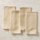 Contrast Border Metallic Napkin Sets - Gold