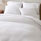 Silky TENCEL™ & Cotton Matelasse Duvet Cover & Shams