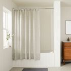 European Flax Linen Shower Curtain