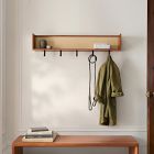 Douglas Solid Wood Tatami Entry Shelf with Hooks (42")