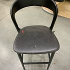 Open Box: Scooper Ash Wood Leather Bar Stool (30") - Sonoma Black