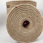 Open Box: Wooden Handle Hamper, Medium 15.75"D x 17.75" H