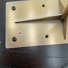 Open Box: Charley C-Side Table (19") - Dark Mineral, Champagne Bronze