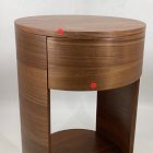 Open Box: Claremont Round Nightstand (15") - Cool Walnut