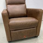 Open Box: Harris Leather Power Recliner - Weston Leather Molasses