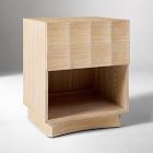 Open Box: Luisa Carved Open Nightstand (20") - Cerused White