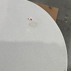 Open Box: Rivera C-Shaped Side Table (26") - Quartz, Chrome