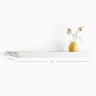 Open Box: Slim Floating Wall Shelves (36") - White