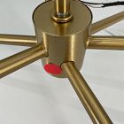 Open Box: Staggered Glass 6-Light Chandelier (37") - Milk Glass, Antique Brass