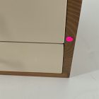 Open Box: Two-Tone Wood Jewelry Box, Double Drawer (7" x 7")