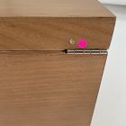 Open Box: Two-Tone Wood Jewelry Box, Double Drawer (7" x 7")